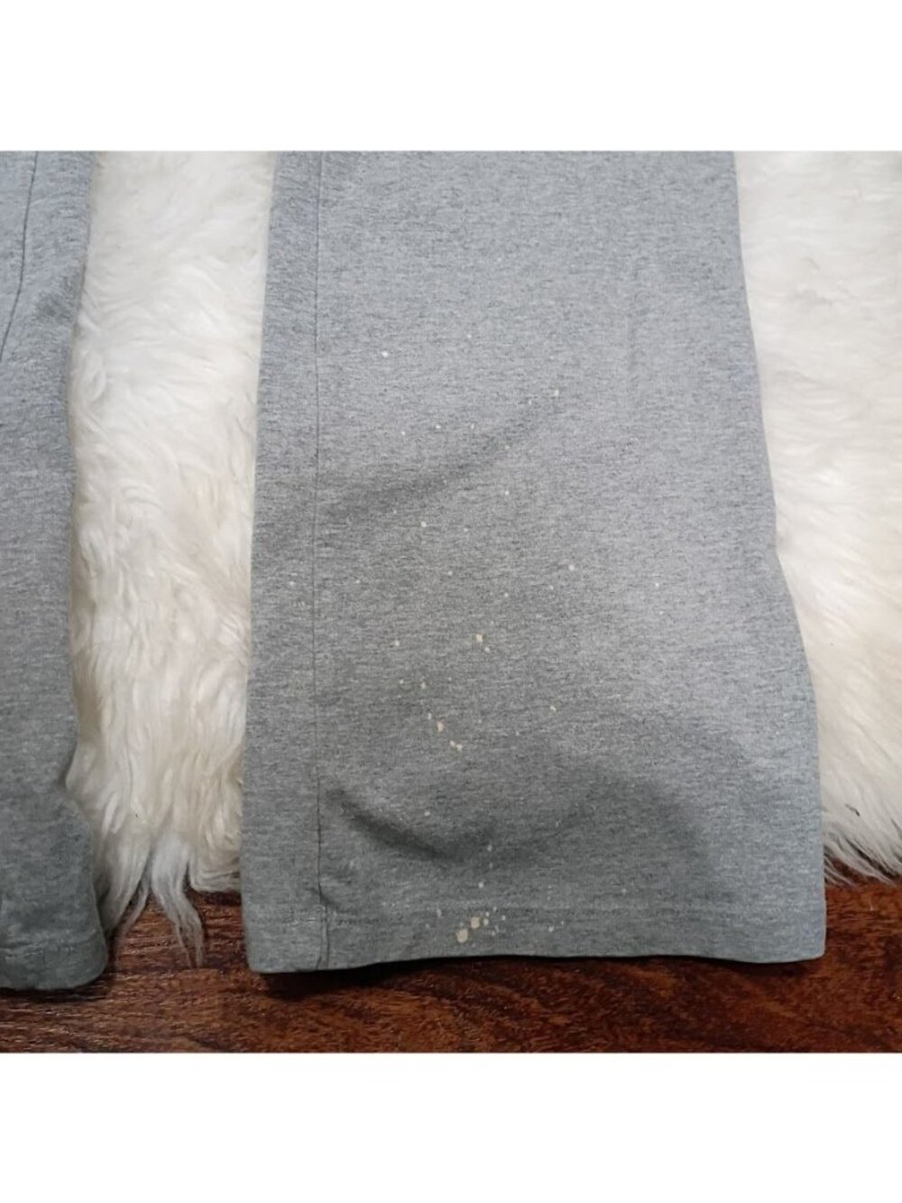 Victorias Secret Pink Fold-Over Yoga Pants Cheetah Print Waistband Gray Size S - Picture 7 of 15